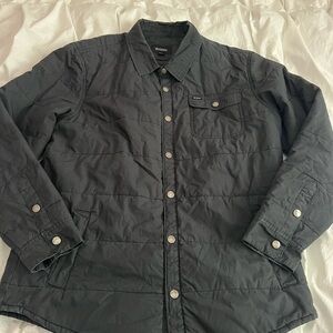 Brixton Black Quilted Shirt Jacket